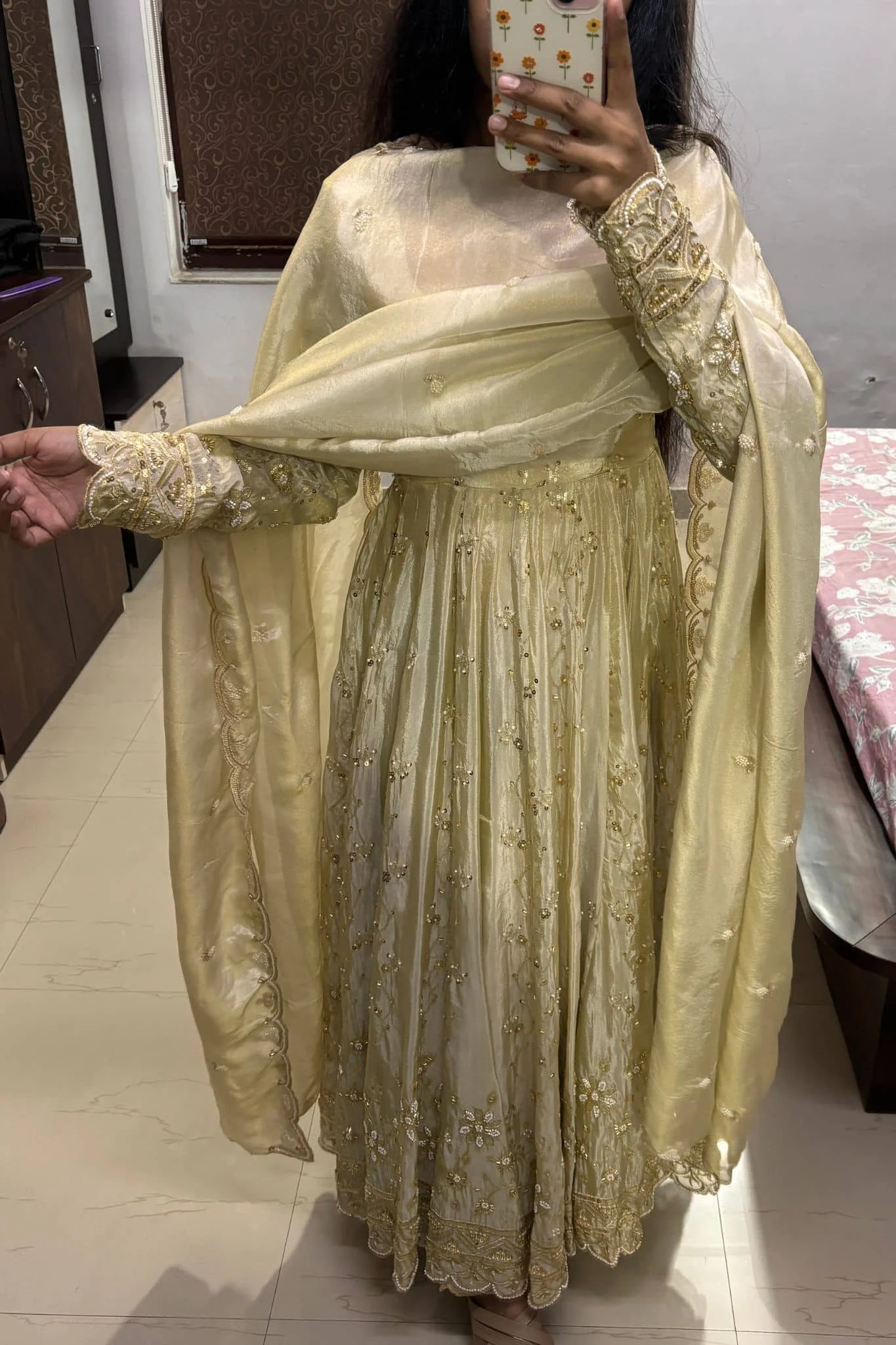 Luxe Ivory Heavy Embroidered Suit Set