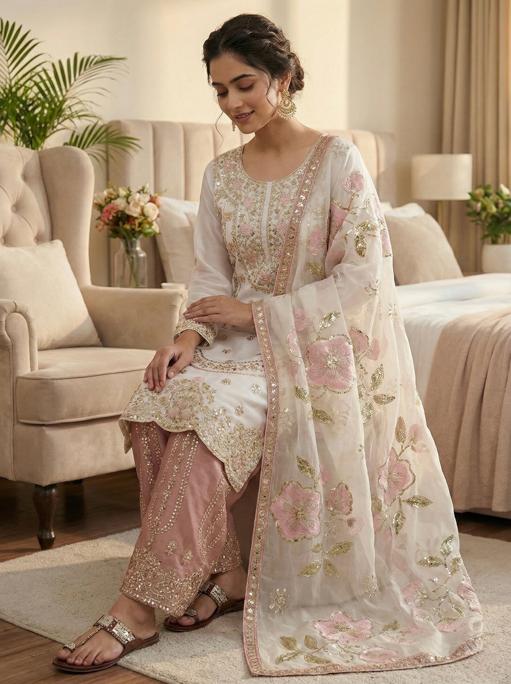 Ruhani Emerald Traditional Ethnic Set