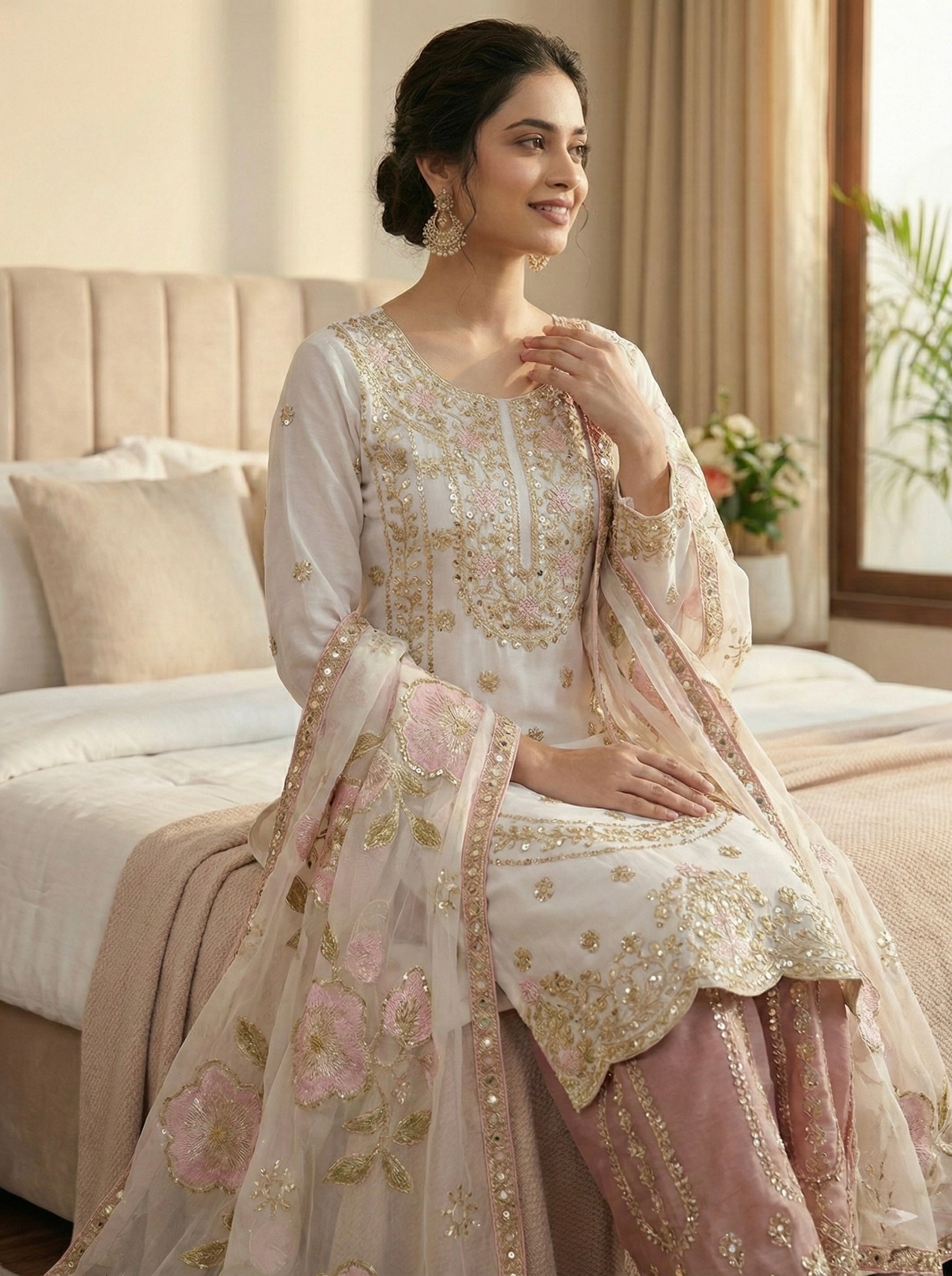 Ruhani Emerald Traditional Ethnic Set