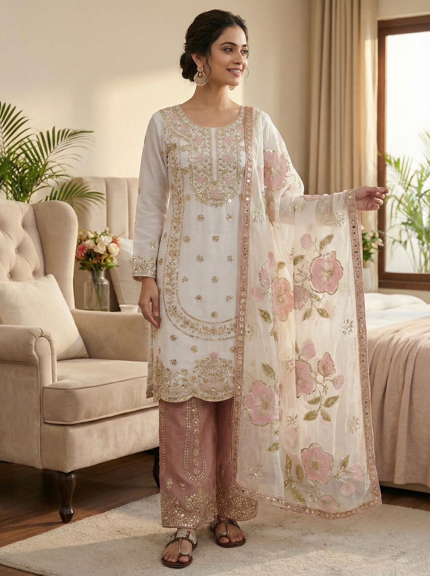 Ruhani Emerald Traditional Ethnic Set