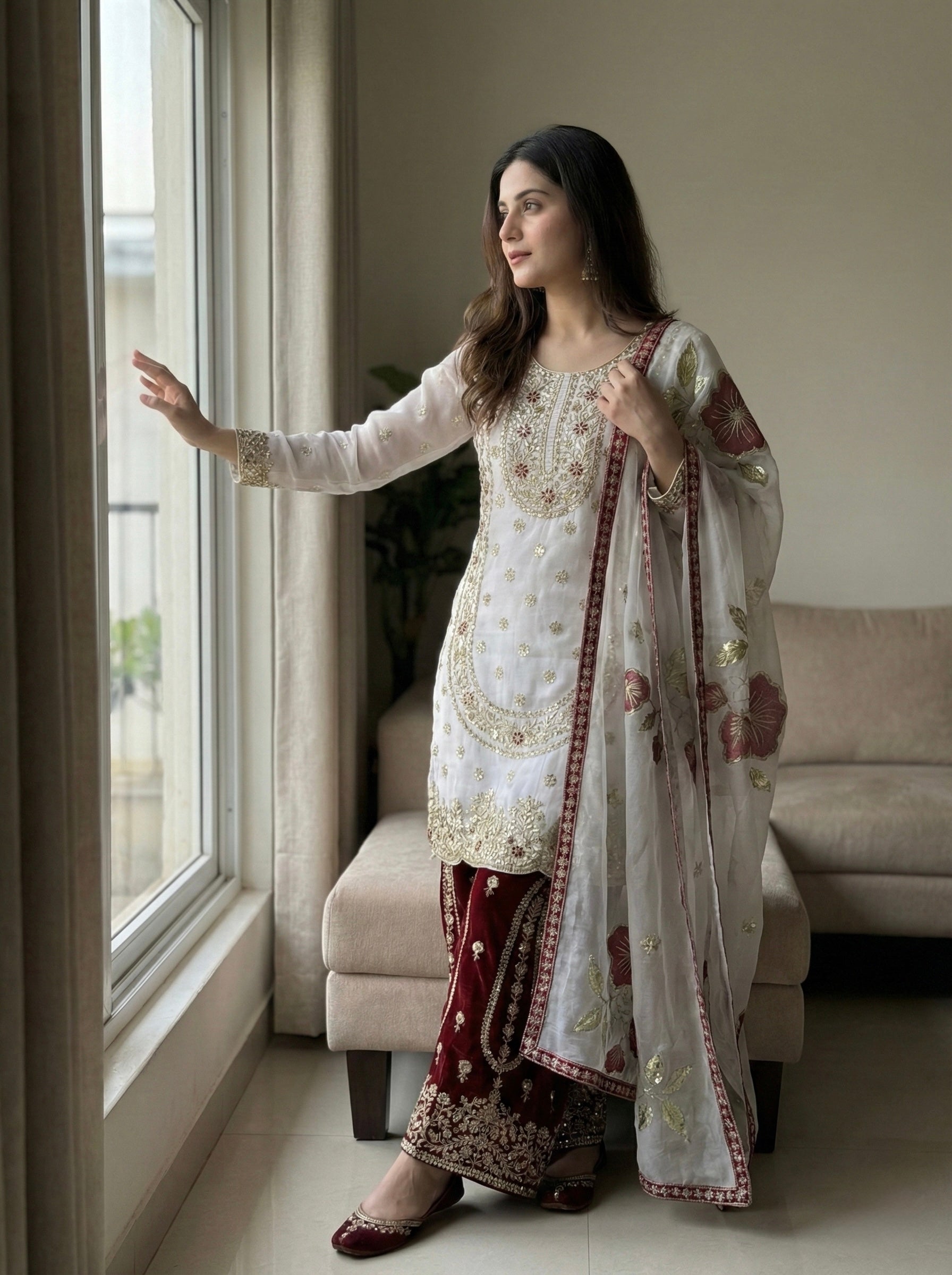 Ruhani Emerald Traditional Ethnic Set
