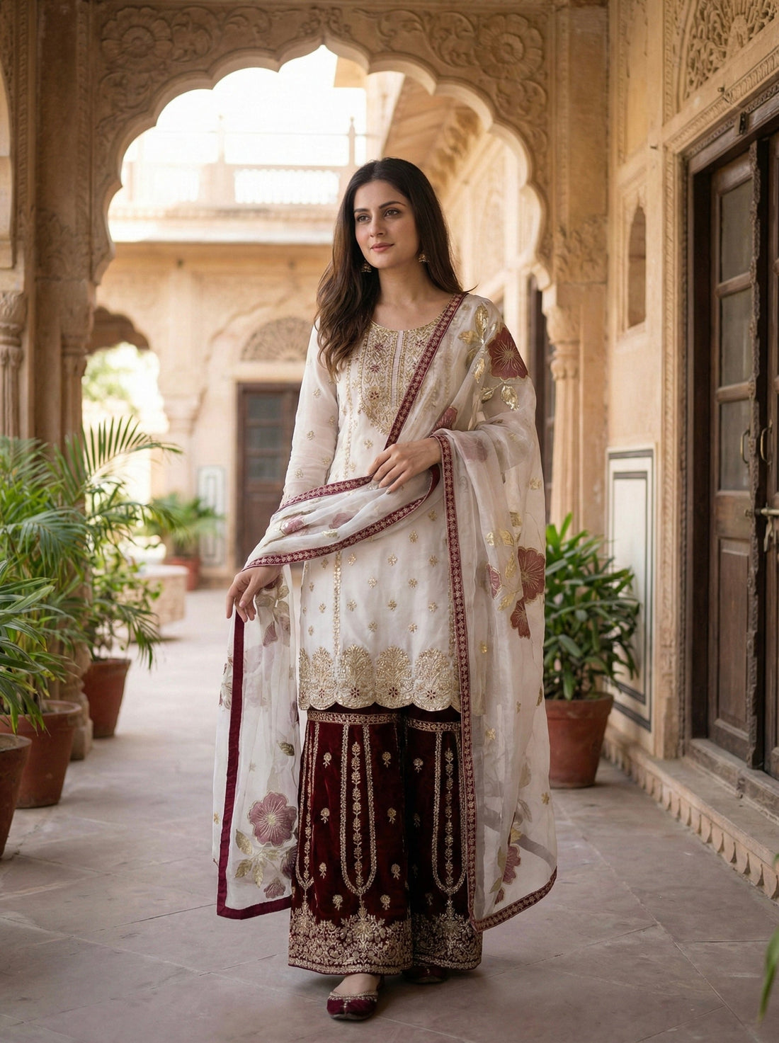 Ruhani Emerald Traditional Ethnic Set