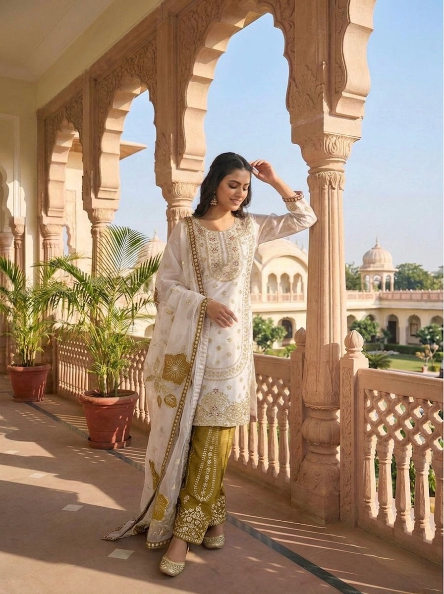 Ruhani Emerald Traditional Ethnic Set