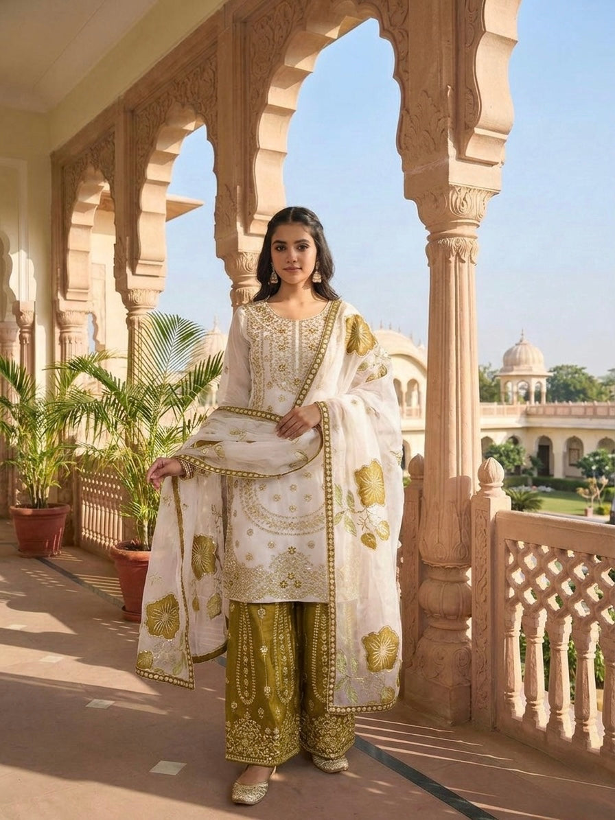 Ruhani Emerald Traditional Ethnic Set