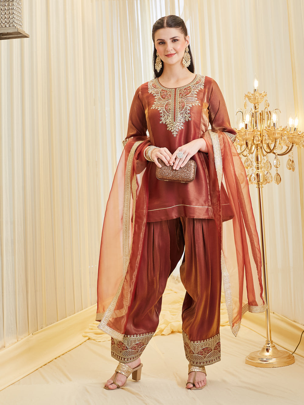 Siaara Fandy Silk Farshi Salwar Set