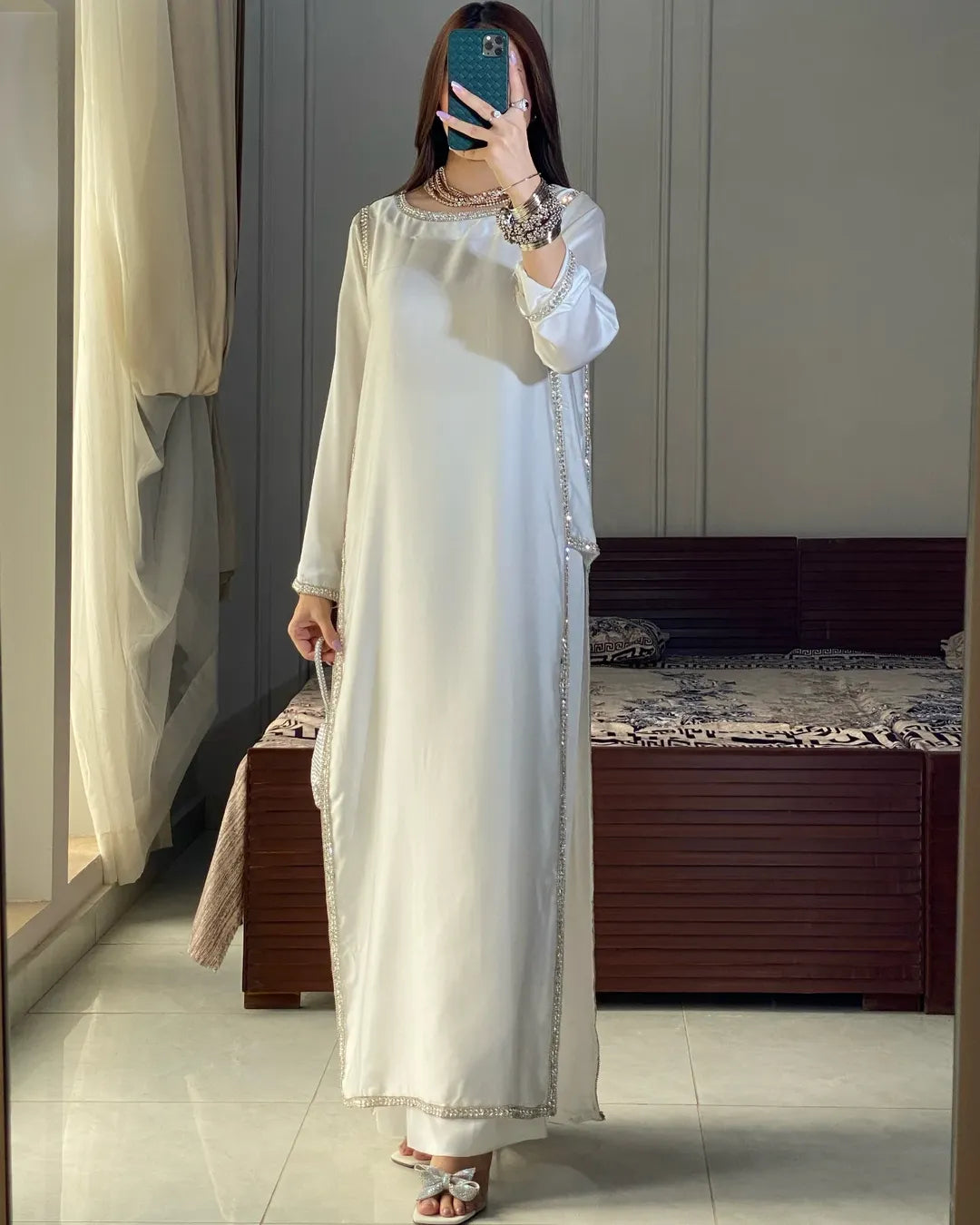Eshira  Classic Grace Ivory Suit Set
