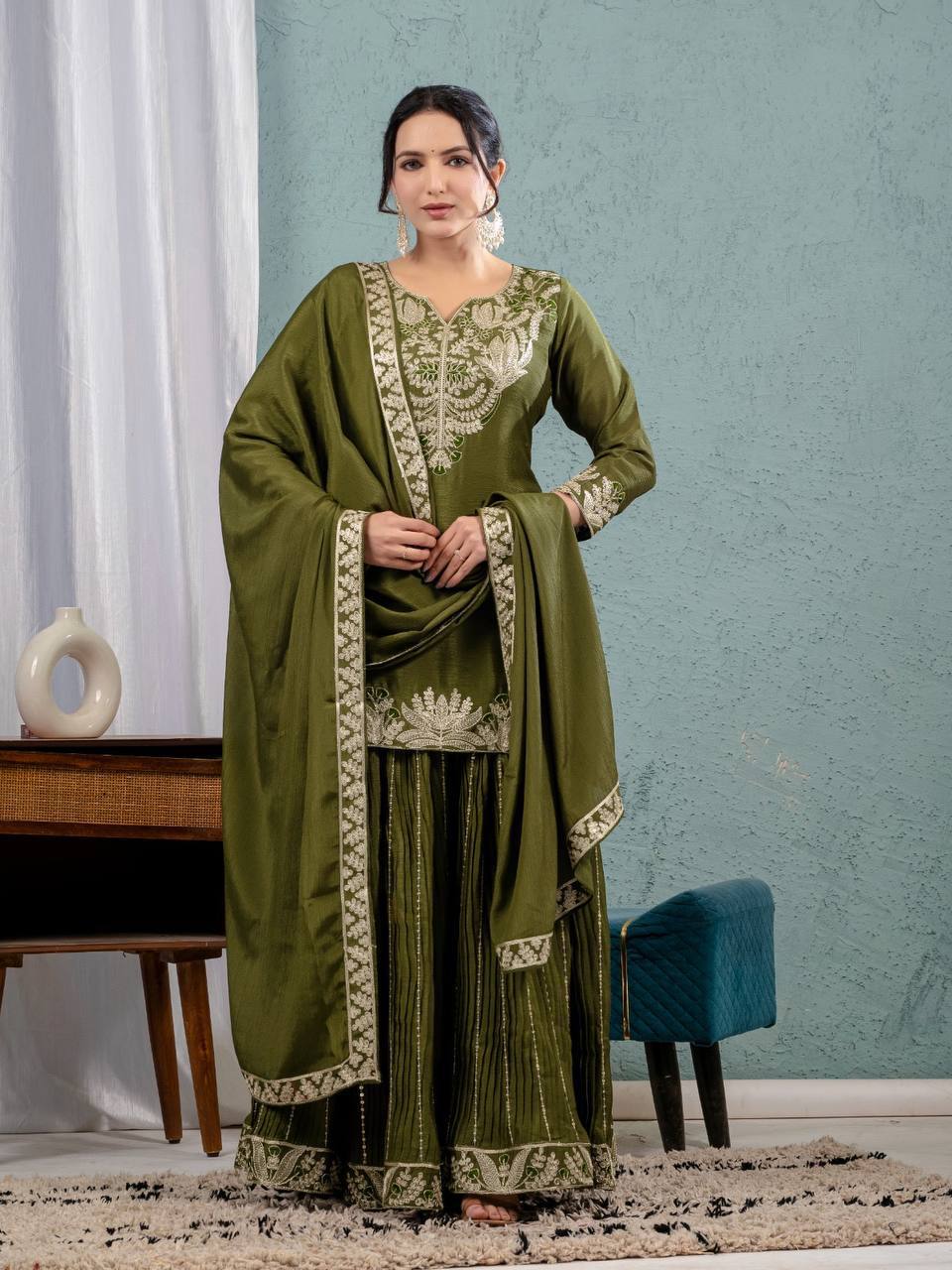 Zarevia Chinnon Code Sharara Set