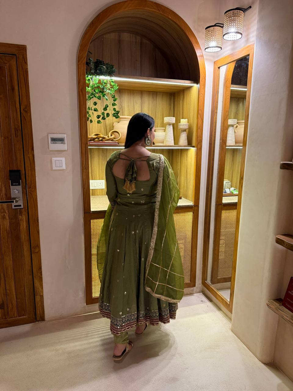 Royal Vichitra Silk Anarkali Set