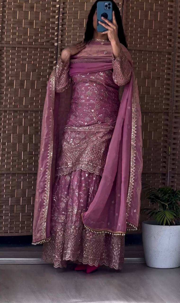 Zyvella Shine Sharara Set