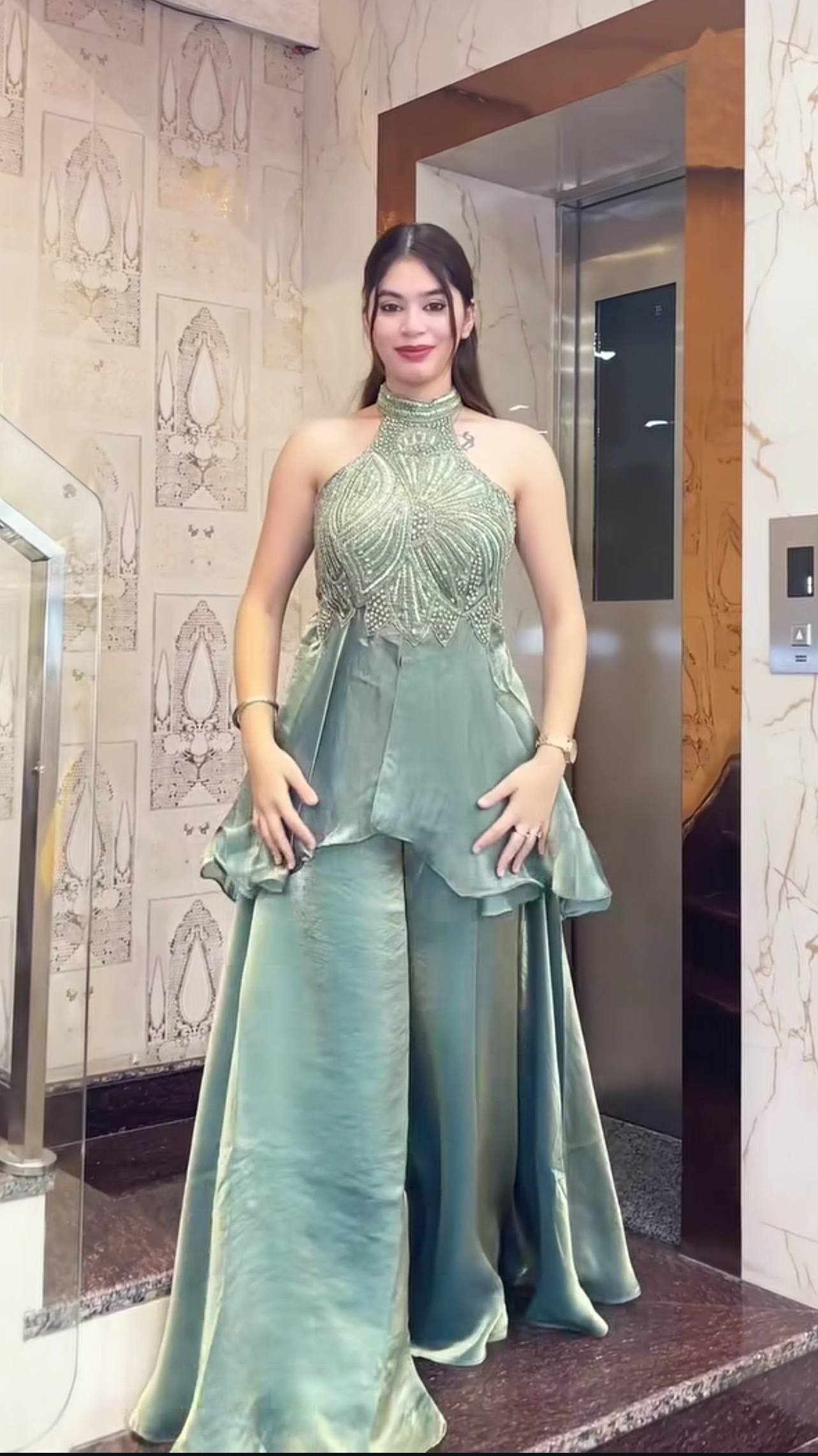 Zireva Moti Grace Sharara Set