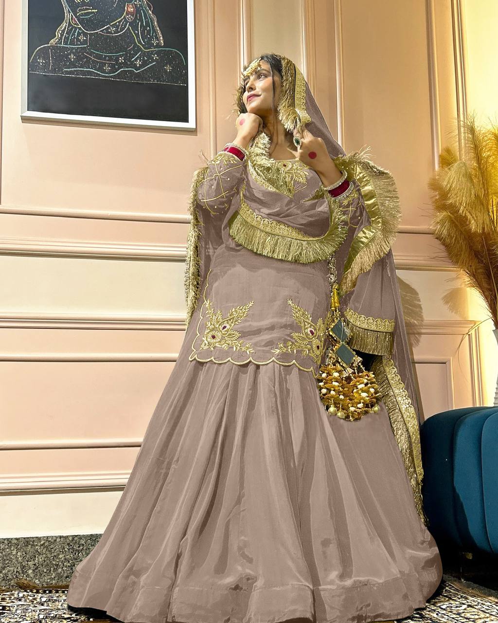 Meherza Luxe Crepe Lehenga Set