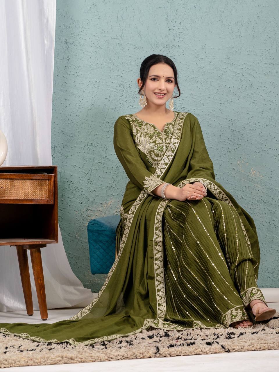 Zarevia Chinnon Code Sharara Set