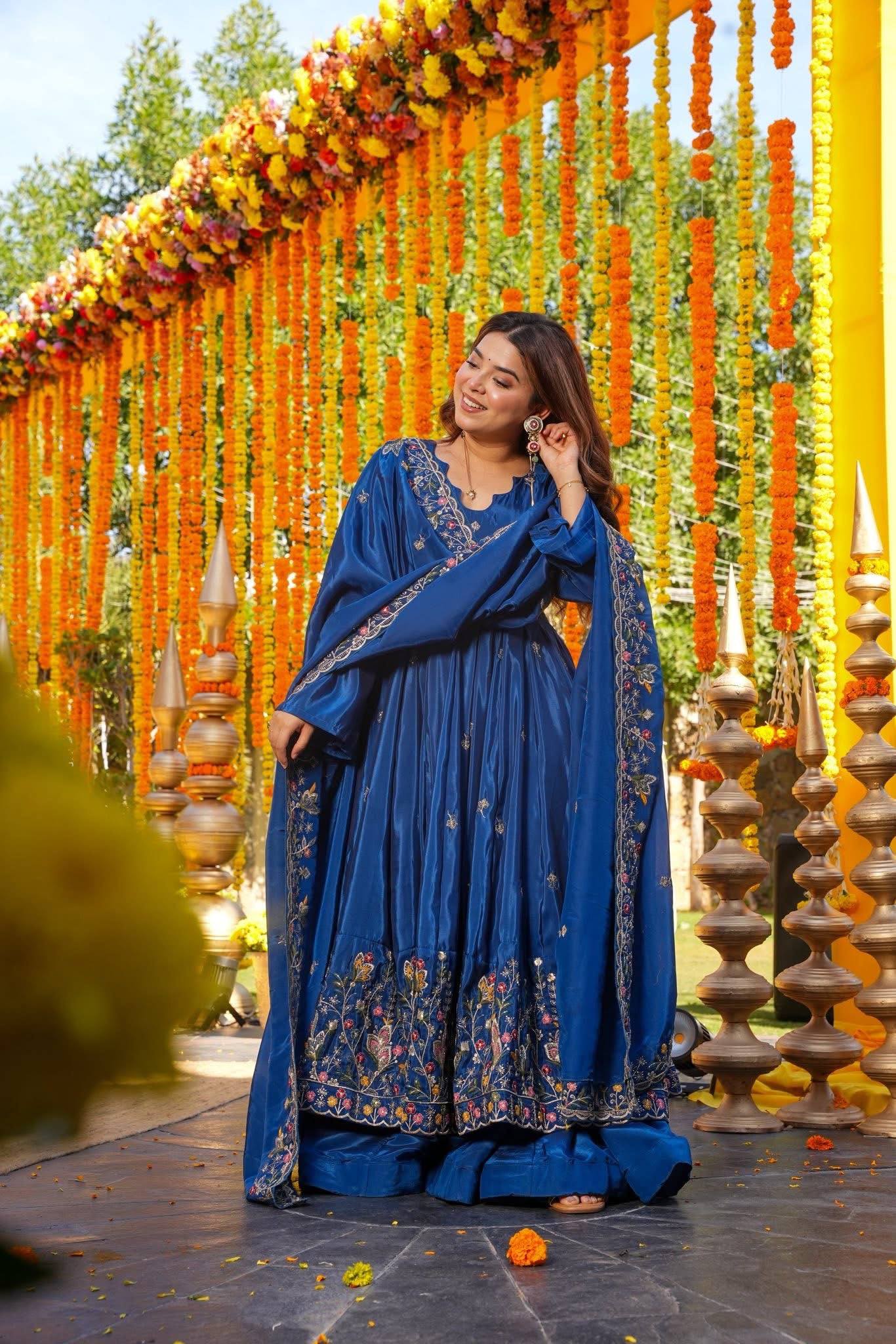 Bluvara Wedding Wear Anarkali Set