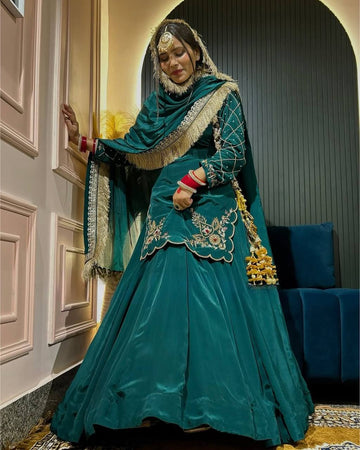 Meherza Luxe Crepe Lehenga Set