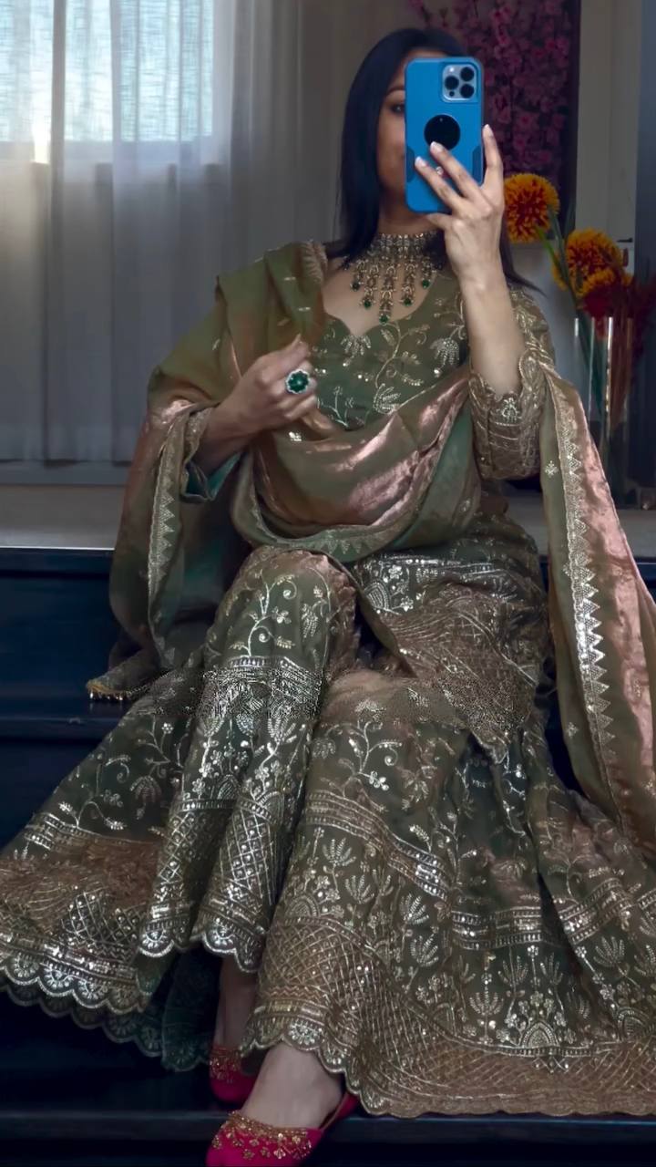 Zyvella Shine Sharara Set