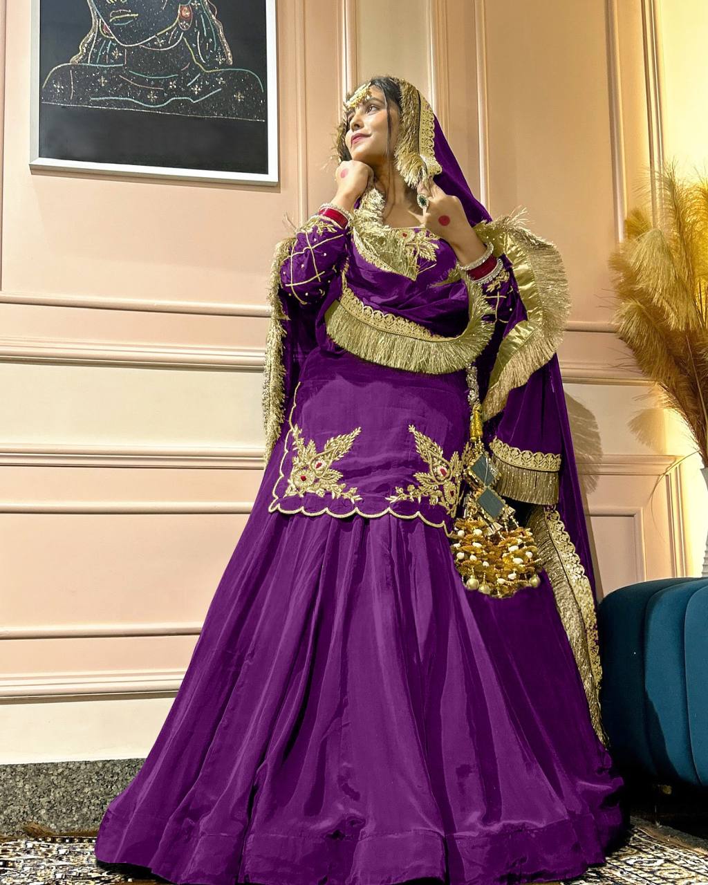 Meherza Luxe Crepe Lehenga Set