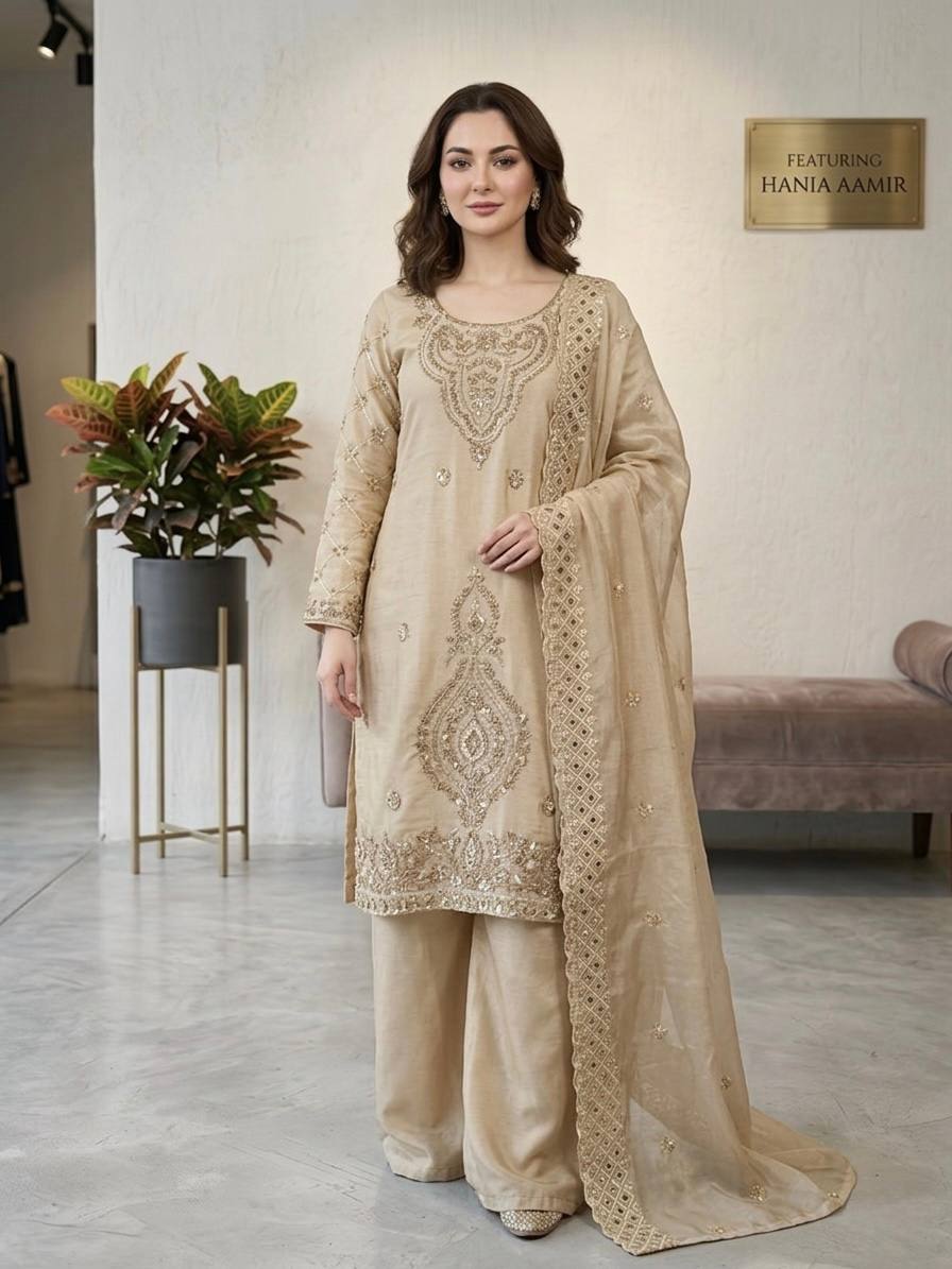 Azeeva Gmy Choo Beads Sharara Set