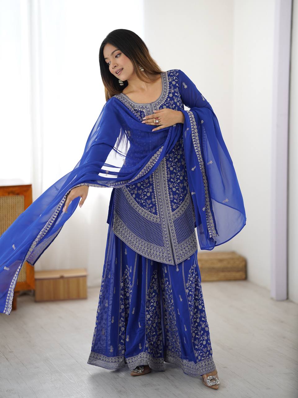 Aarohi Shaded Palazzo Set