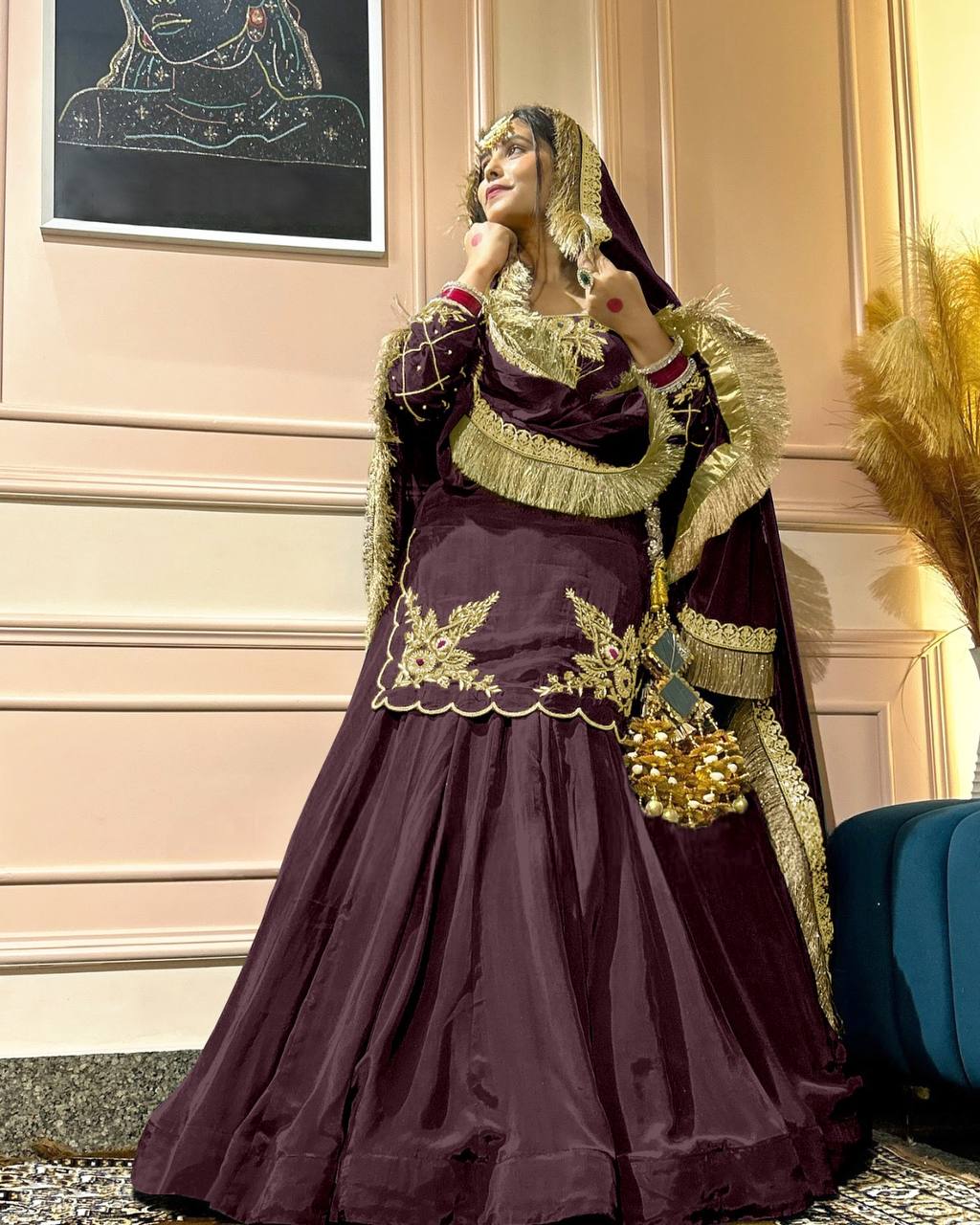 Meherza Luxe Crepe Lehenga Set