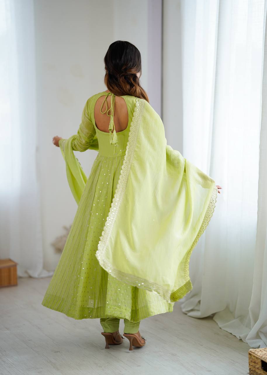 Ravelya Roman Silk Flair Suit Set