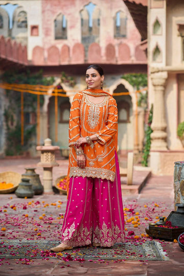 Nyra Shimmer Grace Sharara Set