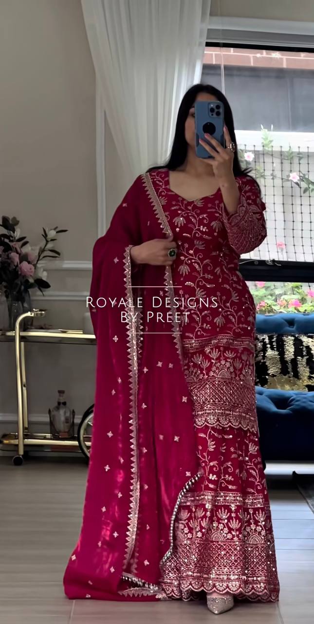 Zyvella Shine Sharara Set