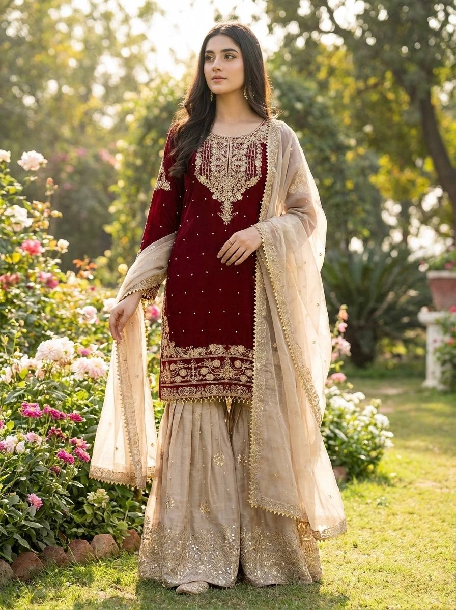 Zymera Dori Luxe Palazzo Set