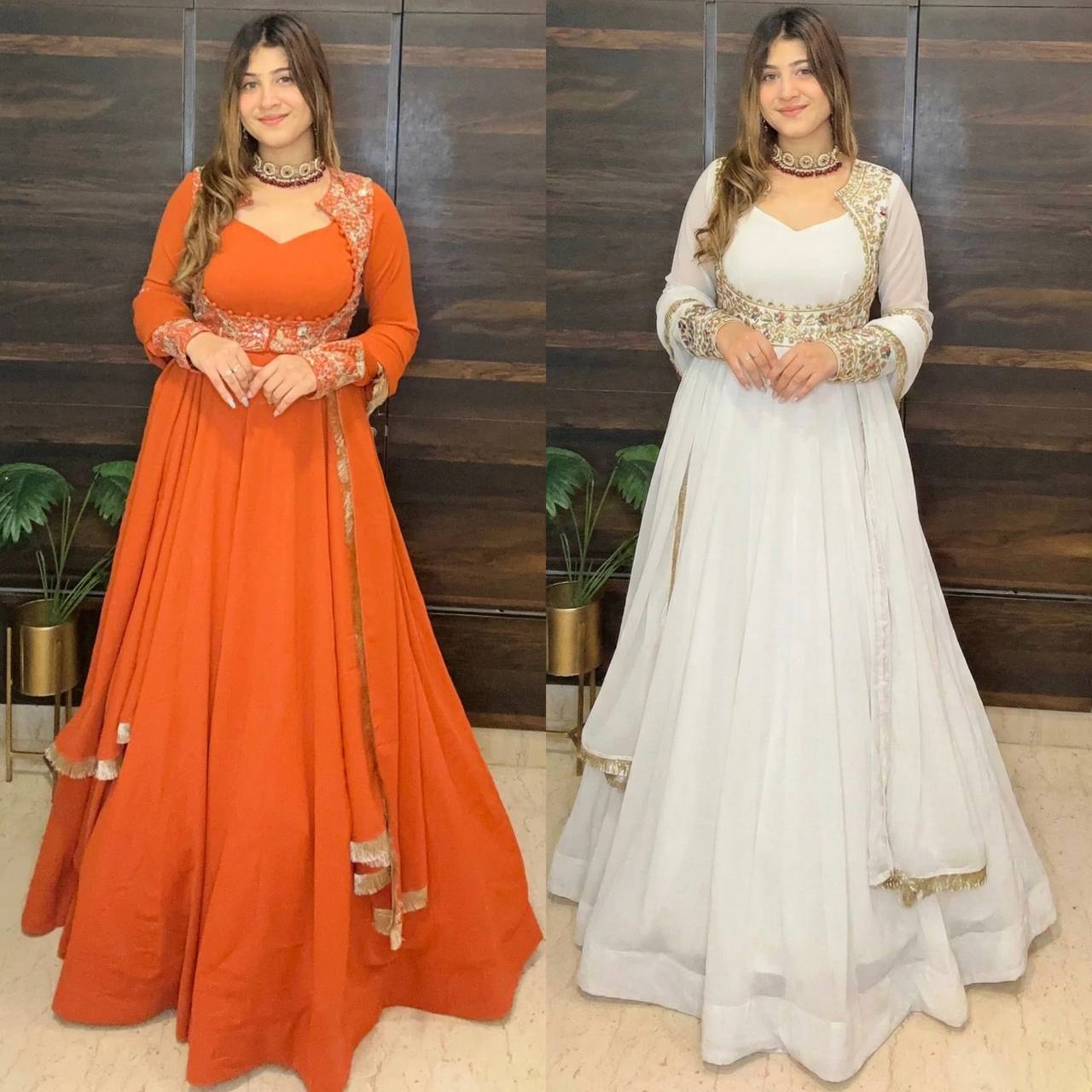 Amber Zariya Embroidered Anarkali Gown