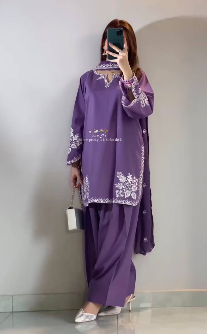 Zoya Roman Cotton Farshi Salwar Set