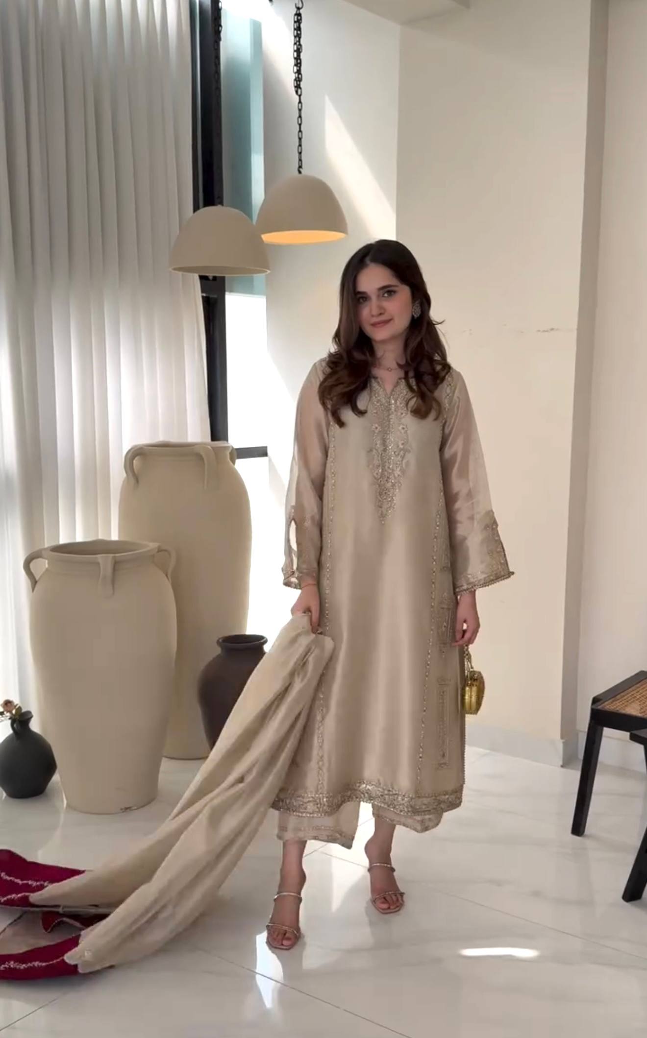 Eshaal Luxe Silk Palazzo Set