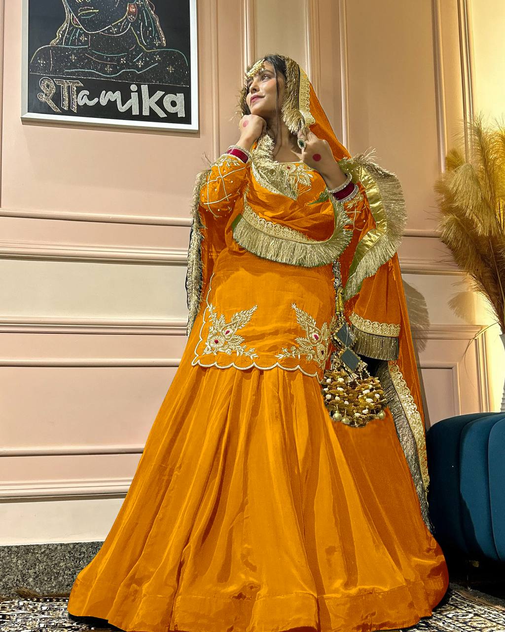 Meherza Luxe Crepe Lehenga Set