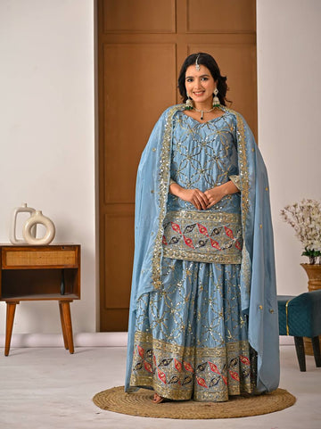 Myra Ethnic Glam Sharara Set