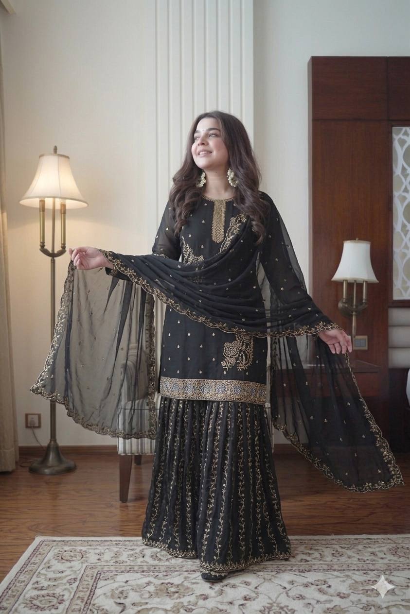 Aafreen Noor Gharara Set