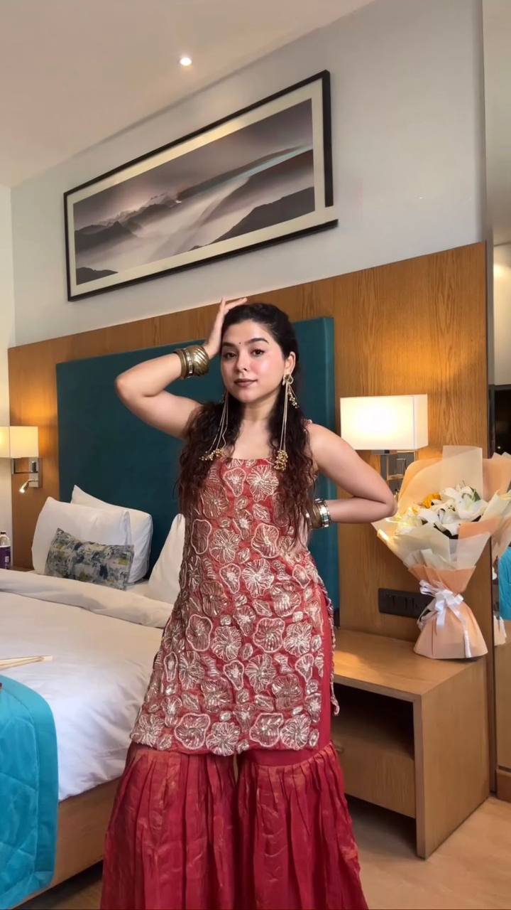 Phuleri hand work sharara set