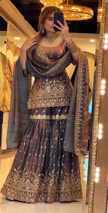 Zivara Luxe Sharara Set