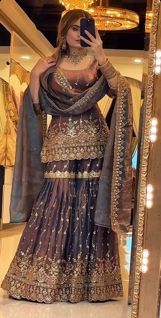 Zivara Luxe Sharara Set