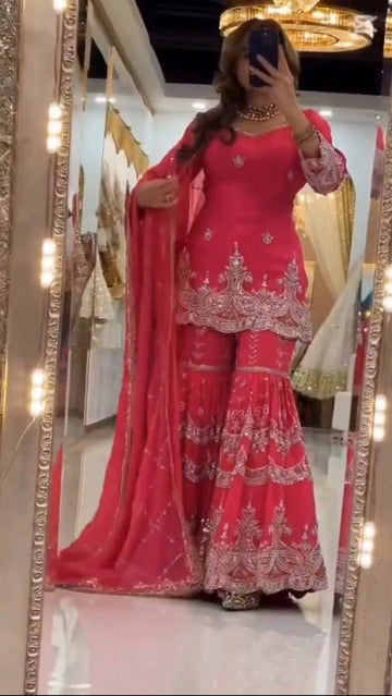 Aurevya Twirl Sharara Set