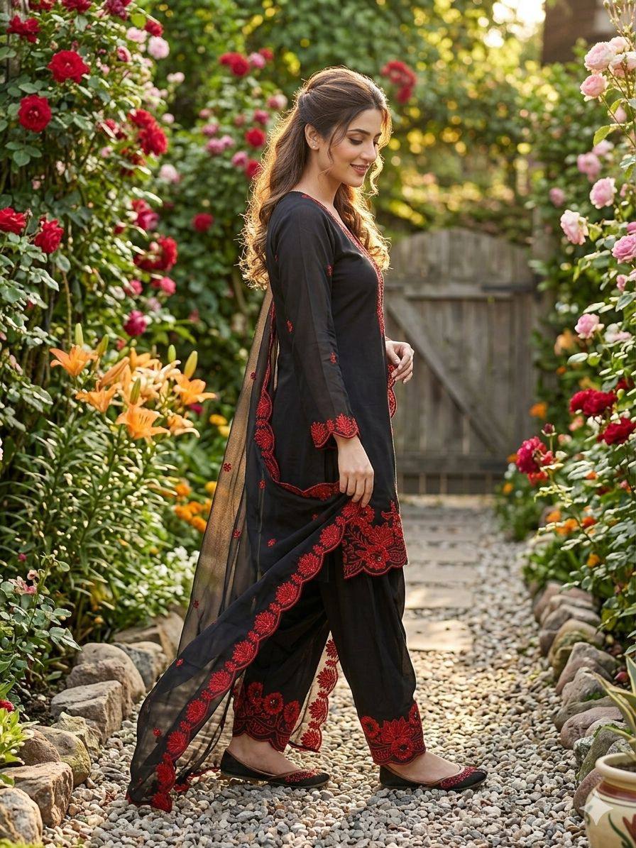 Velmira Sequence Silk Salwar Set