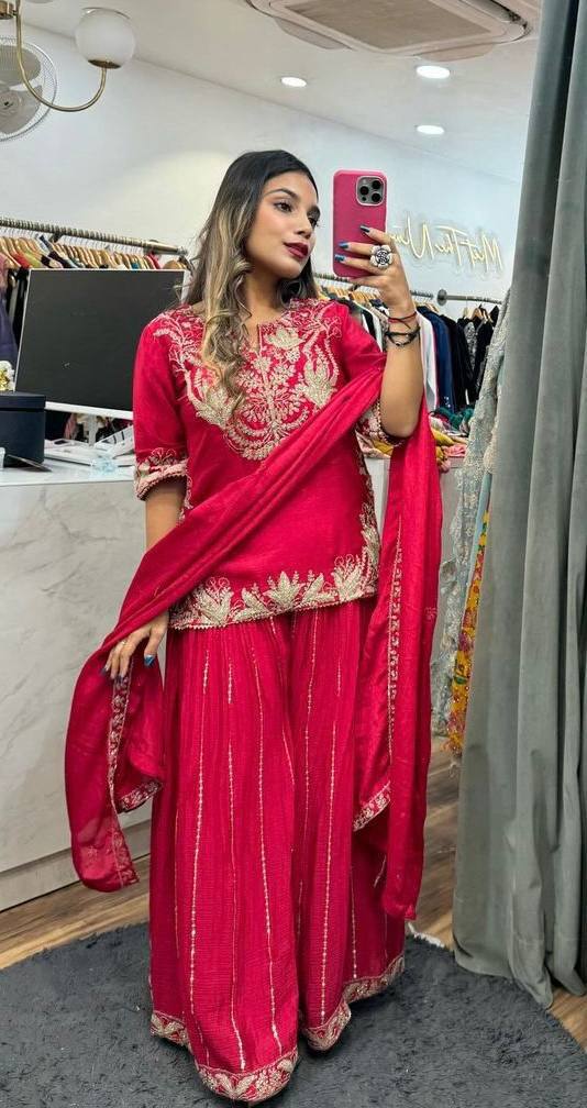 Zarevia Chinnon Code Sharara Set