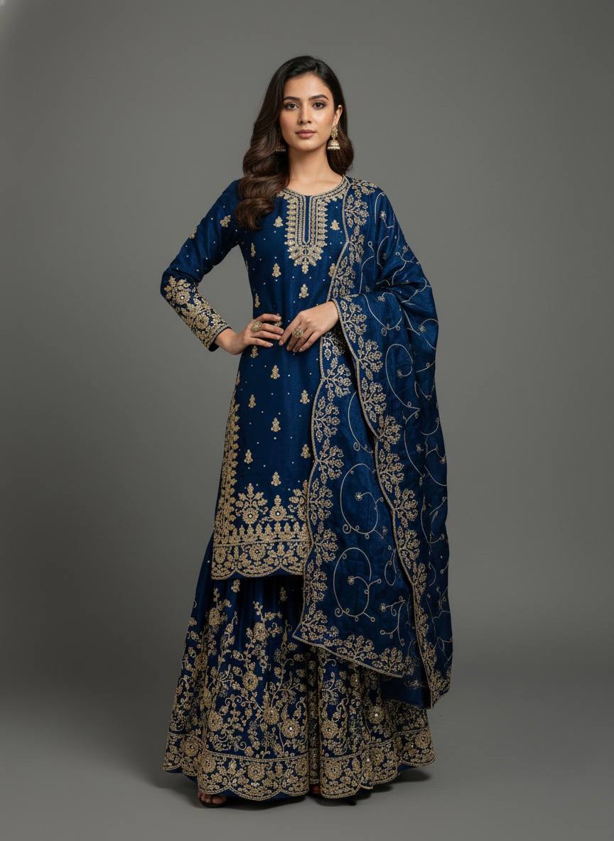Azeeva gmy Silk Elegance Palazzo Set