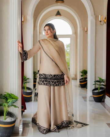 Rivanya Crep Thread Pant Set