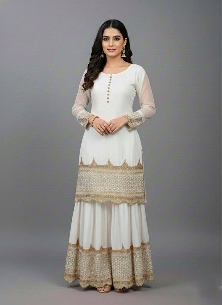 Zarvisha Georgette Potli Sharara Set