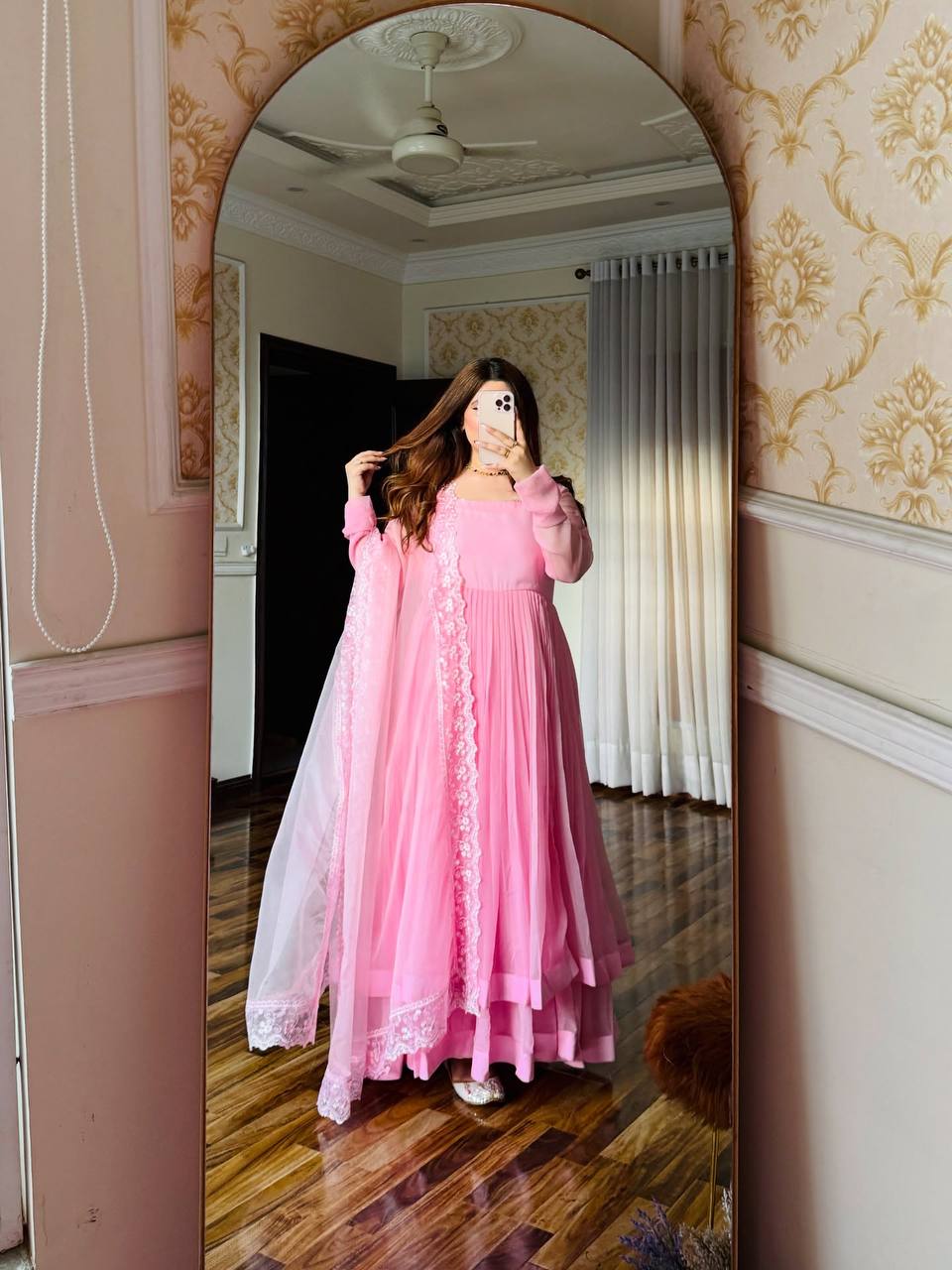 Zyrelia Georgette Palazzo Suit Set