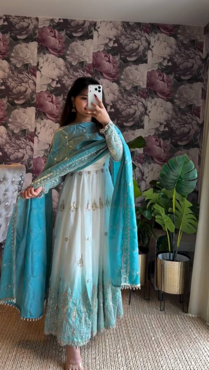 Zyra Star Georgette Anarkali Set