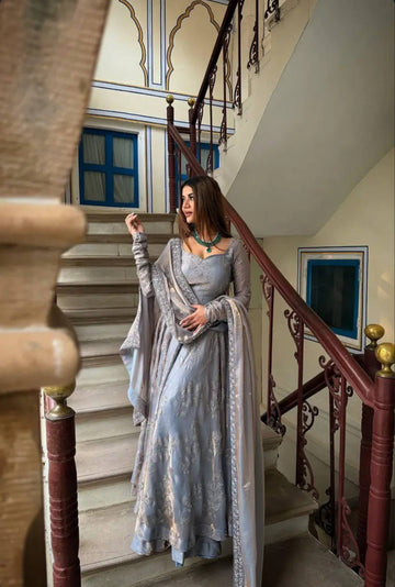 Hooriya Bits Hand Work Anarkali Suit Set