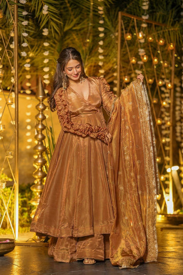 Nashita Fendy Silk Anarkali Suit Set
