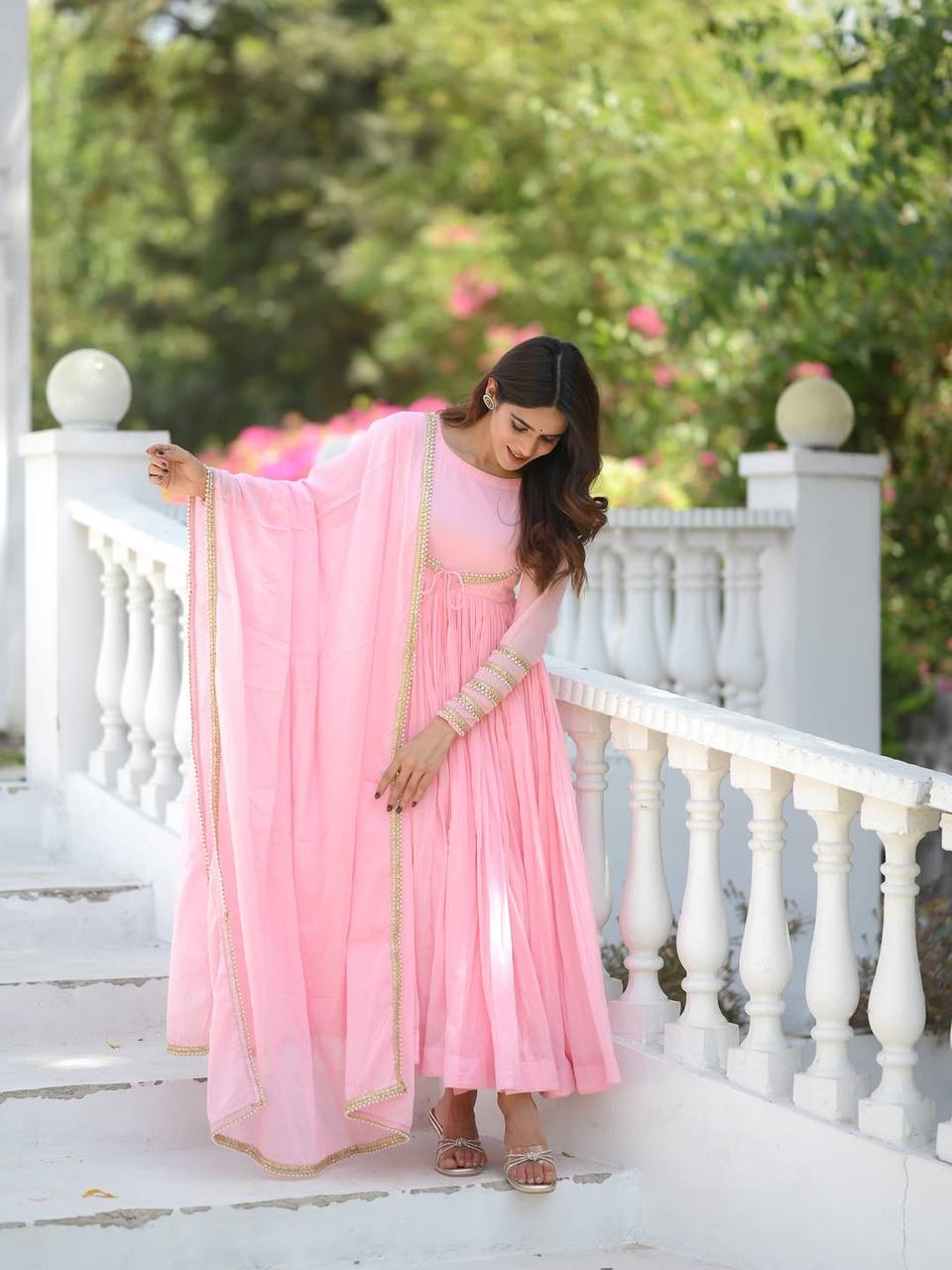 Avelira Chinnon Silk Sharara Set