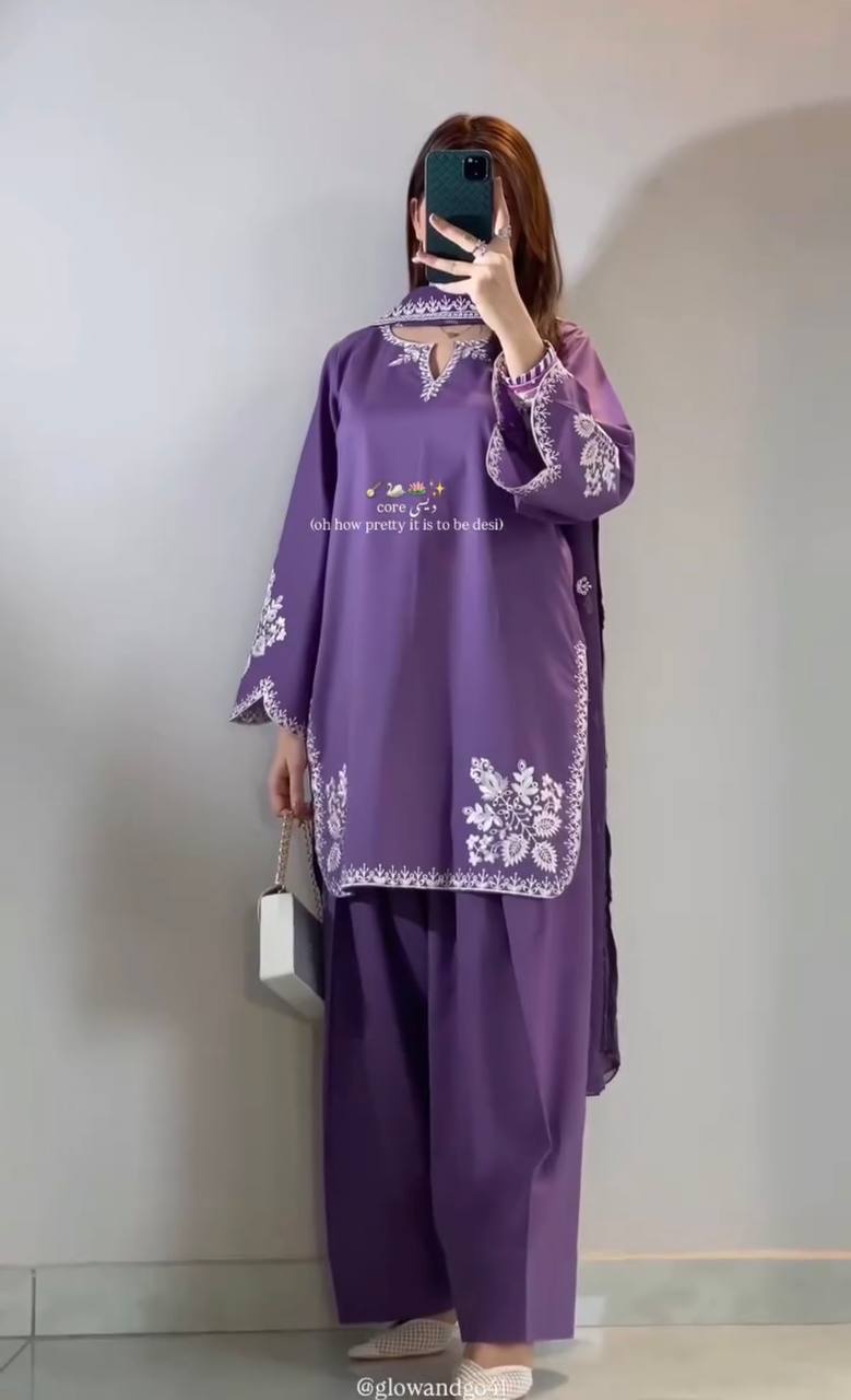 Zoya Roman Cotton Farshi Salwar Set