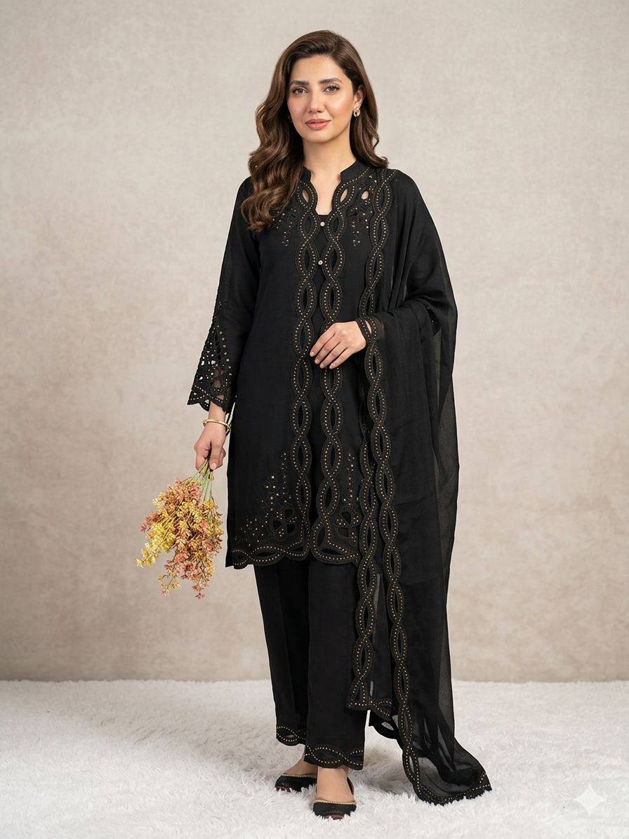 Nooraya Chanderi Shrug Palazzo Set