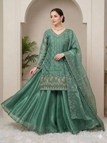 Zaraya Beads & Sequence Fendy Palazzo Set